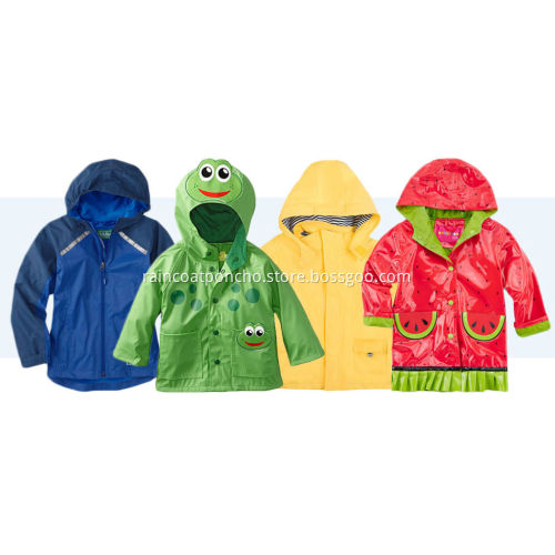 Kids Polyurethane Lightweight Raincoat